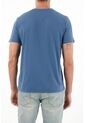 Tennis Camiseta Azul Con Mini Raqueta Bordada Para Hombre de Tennis