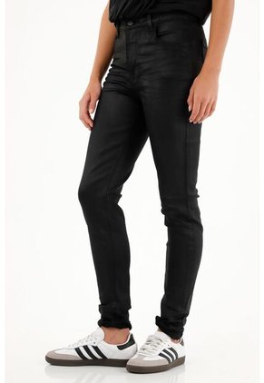 Jean Jegging Tiro Alto Black Denim Para Mujer