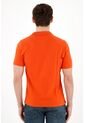 Tennis Polo Naranja Con Raqueta Multicolor Para Hombre de Tennis