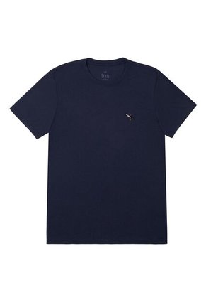 Tennis Camiseta Cuello Redondo Azul Para Hombre