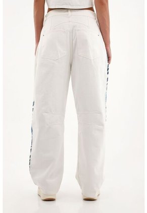 Pantalón Crudo Horseshoe Con Bordado Para Mujer