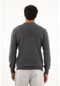 Tennis Buzo Tejido Gris Diseño Cerrado Para Hombre de Tennis