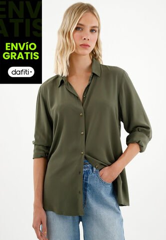 Tennis Camisa Manga Larga Verde Para Mujer Tennis