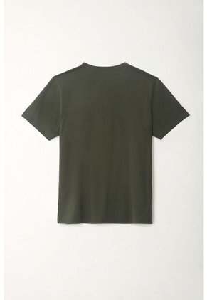 Camiseta Manga Corta Verde Para Hombre