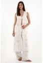 Tennis Kimono Con Manualidad Bordada En 100% Lino Para Mujer de Tennis