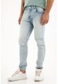 Tennis Jean Super Skinny Tiro Medio Claro Para Hombre de Tennis