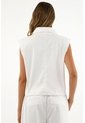 Tennis Chaleco Blanco Tipo Sastre Para Mujer de Tennis