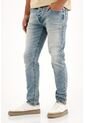 Tennis Jean Skinny Con Lavado Tipo Froster Azul Para Hombre de Tennis