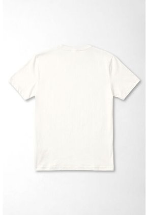 Tennis Camiseta Fit Recto Con Mini Tigre En Algodón Blanco Para Mujer