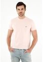 Camiseta Rosada Cuello Redondo Para Hombre de Tennis