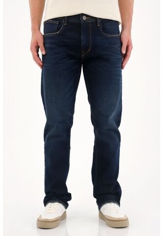 Tennis Jean Recto Con Detalles Selvedge Azul Oscuro Para Hombre Tennis