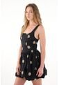 Tennis Vestido Corto Con Falda Tipo Globo Y Flores En Relieve Para Mujer de Tennis