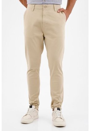 Pantalón Café Tipo Chino Para Hombre