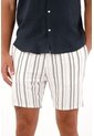 Tennis Bermuda Con Diseño A Rayas Para Hombre de Tennis
