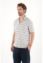 Tennis Camisa Tipo Bowling Preteñida A Rayas Para Hombre de Tennis