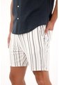 Tennis Bermuda Con Diseño A Rayas Para Hombre de Tennis