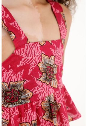 Camisa Con Estampado De Flores Para Niña