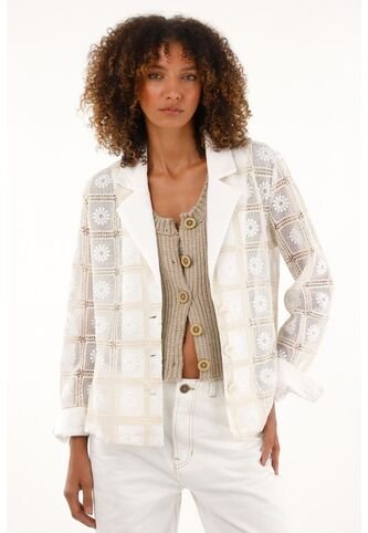Tennis Chaqueta Tipo Blazer Con Detalles Tejidos Para Mujer Tennis
