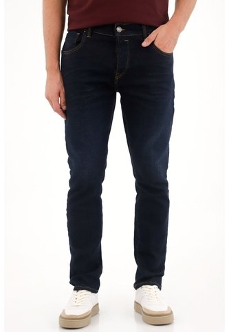 Tennis Jean Skinny Tono Oscuro Azul Con Caída Natural Para Hombre Tennis