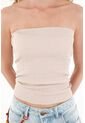 Tennis Camiseta Strapless Café Para Mujer de Tennis