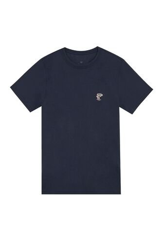 Tennis Camiseta Regular Fit Cuello Redondo Azul Para Hombre Tennis