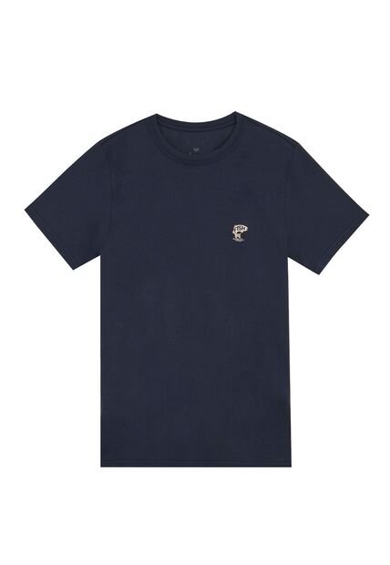 Tennis Camiseta Regular Fit Cuello Redondo Azul Para Hombre