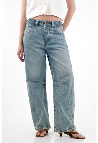 Tennis Jean Horseshoe Con Charretera Decorativa Para Mujer Tennis