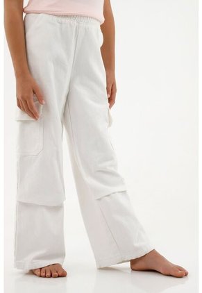 Pantalón Crudo Tipo Cargo Para Niña