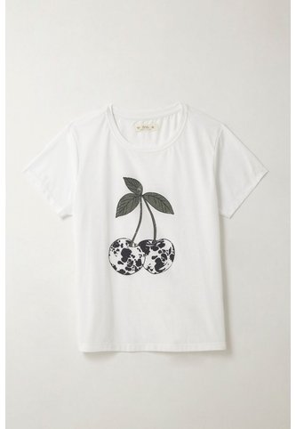 Tennis Camiseta Con Estampado Localizado Blanca Con Detalle Fruncido Para Mujer Tennis