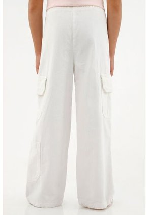 Pantalón Crudo Tipo Cargo Para Niña