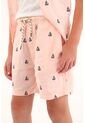 Bermuda Rosada Con Bordado De Veleros Para Niño de Tennis