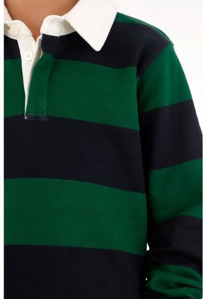 Buzo Azul Tipo Polo Para Niño