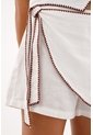 Tennis Bermuda Blanca Tipo Falda Short Para Mujer de Tennis