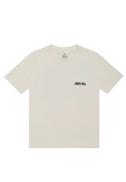 Camiseta Crudo Estampada Para Niño