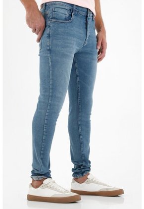 Tennis Jean Super Skinny Azul Para Hombre