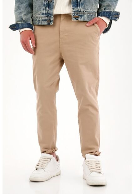 Tennis Pantalón Tipo Chino Corto Crudo Para Hombre