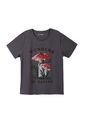 Camiseta Estampada En Frente Gris Para Mujer de Tennis