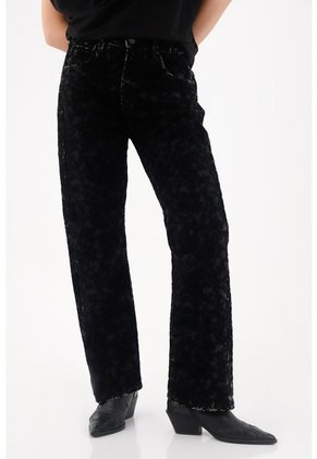 Tennis Jean Recto De Animal Print Para Mujer