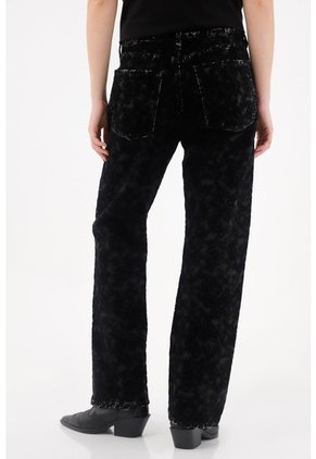 Tennis Jean Recto De Animal Print Para Mujer