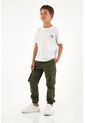 Camiseta Con Bordado Decorativo Blanca Para Niño de Tennis