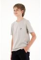 Camiseta Básica Gris Con Estampado Infantil Para Niño de Tennis
