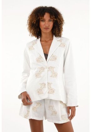 Tennis Chaqueta Tipo Blazer Con Bordados Para Mujer