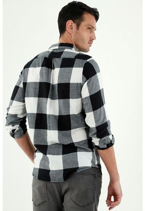 Camisa Leñadora Negra Para Hombre