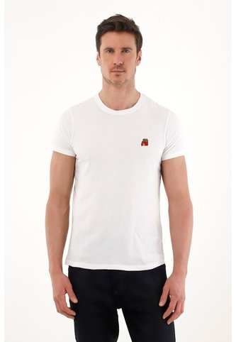 Tennis Camiseta De Manga Corta Blanca Para Hombre Tennis