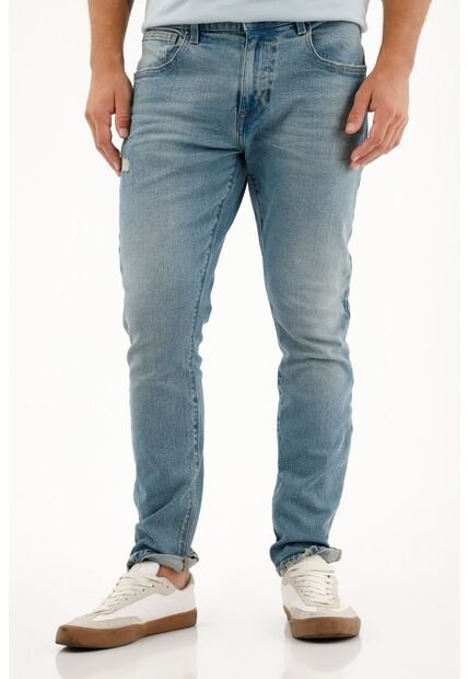 Tennis Jean Nudy Tiro Medio Con Roto Para Hombre