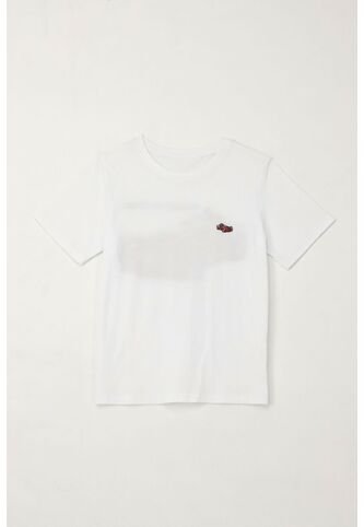 Camiseta Básica Con Estampado Blanca Para Niño Tennis