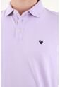 Polo Morada  Lycra-Algodón Para Hombre de Tennis
