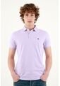 Polo Morada  Lycra-Algodón Para Hombre de Tennis