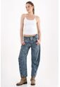 Tennis Jeans Horseshoe Con Estampado Animal En Denim Para Mujer de Tennis
