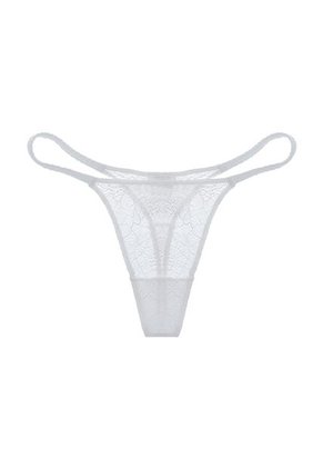 Tennis Panty Tipo Tanga En Encaje Blanco Para Mujer
